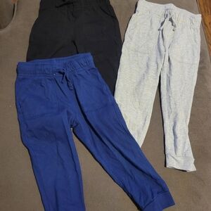 Toddler Boys Drawstring Jogger Pants - Blue, Black & Light Gray - Okie Dokie